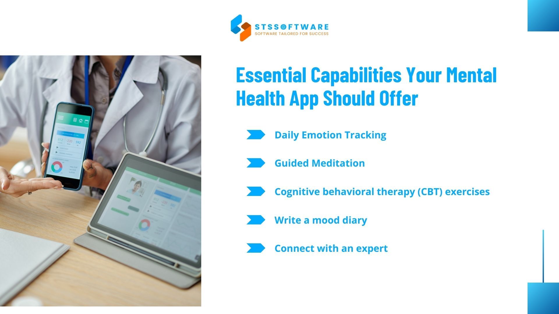 mental health app features